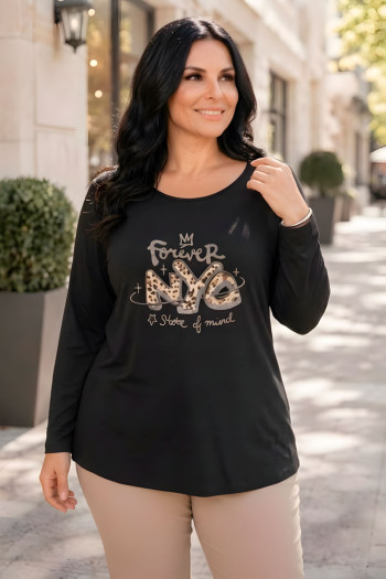 Camiseta NYC Negro Velika - Imagen 1