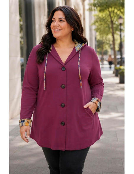 Chaqueta de Punto Nube Cálida Uva Velika - Imagen 1