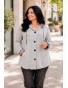 Chaqueta de Punto Nube Cálida Gris Perla Velika