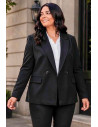 Blazer Sculpt Crep Elástico Negro Velika