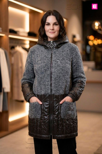 Chaquetón Olmo Negro Con Alma - Imagen 1