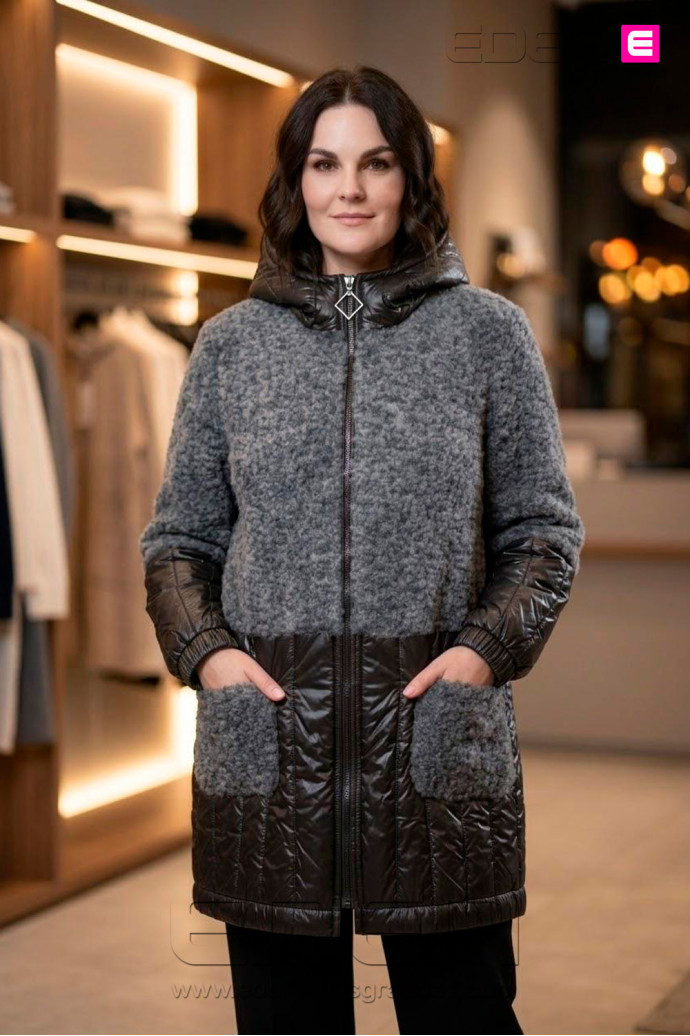 Chaquetón Olmo Negro Con Alma - Imagen 1