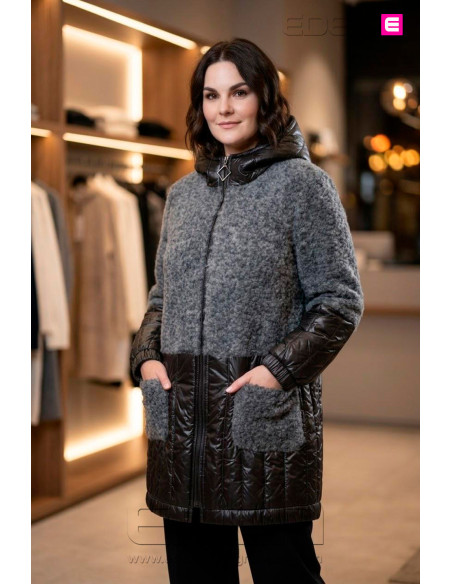 Chaquetón Olmo Negro Con Alma - Imagen 2