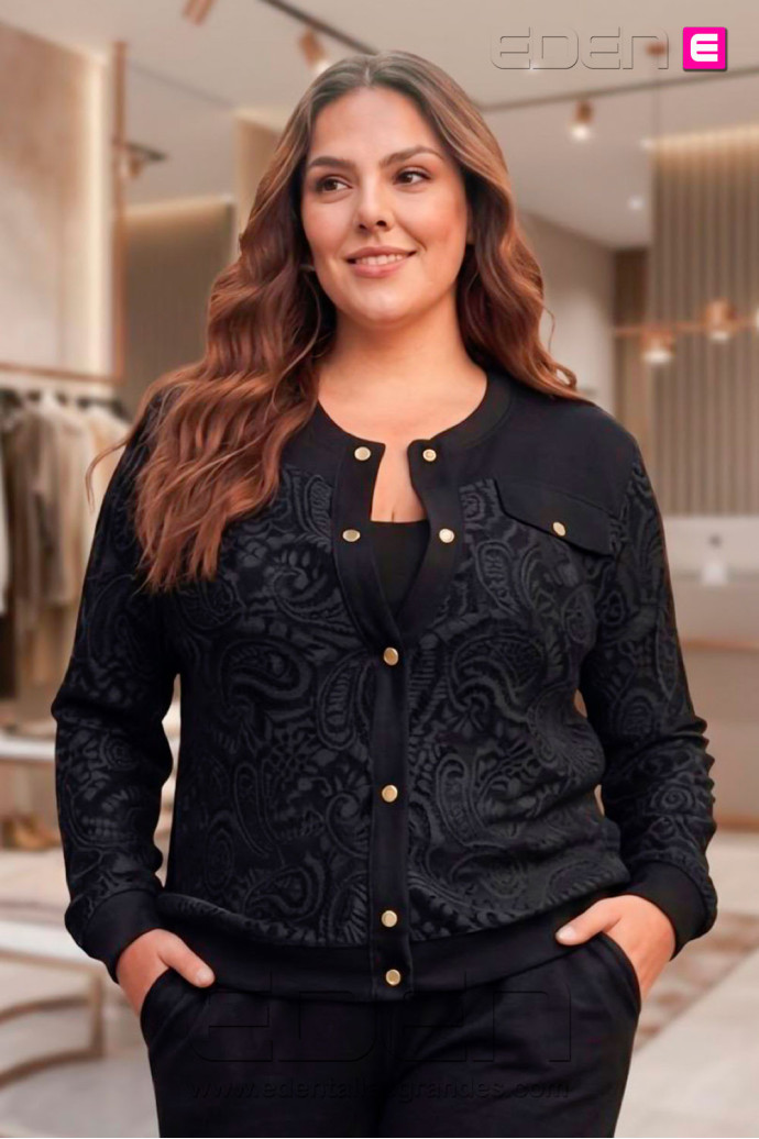 Chaqueta Mimosa Negro Con Alma - Imagen 1