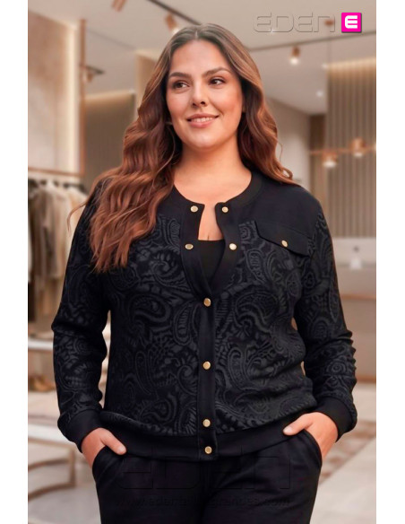 Chaqueta Mimosa Negro Con Alma - Imagen 1