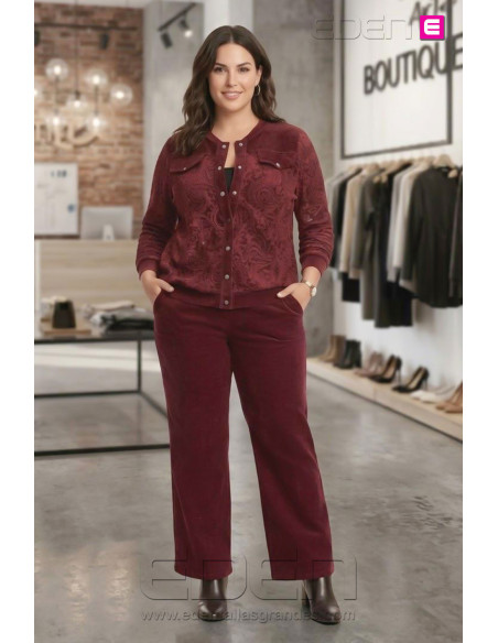 Pantalón Nube Granate Con Alma - Imagen 1