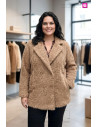 Chaquetón Kiri Camel Tallas Grandes | Edén Moda