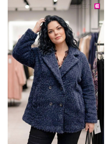 Chaquetón Kiri Azul Tallas Grandes | Edén Moda - Imagen 1