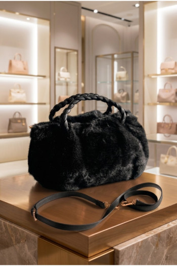 Bolso Pelo Mink Black | Accesorios Edén Moda - Imagen 1
