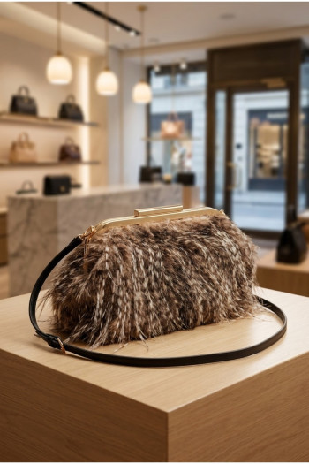 Bolso Plumage Efecto Pluma | Accesorios Edén Moda - Imagen 1