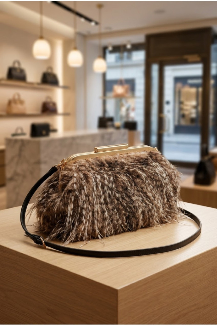 Bolso Plumage Efecto Pluma | Accesorios Edén Moda - Imagen 1