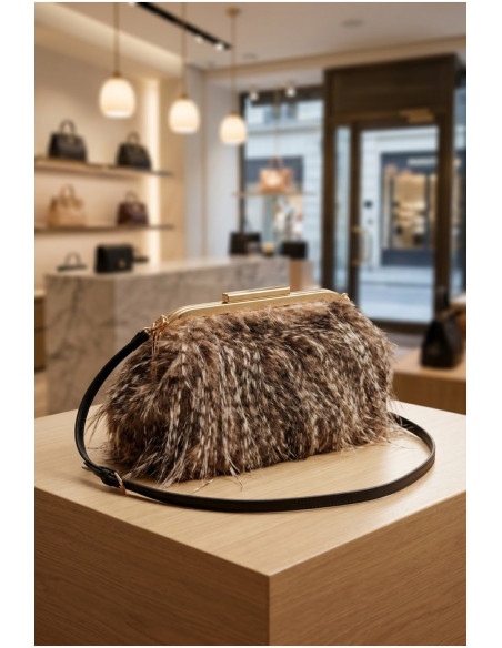 Bolso Plumage Efecto Pluma | Accesorios Edén Moda - Imagen 1