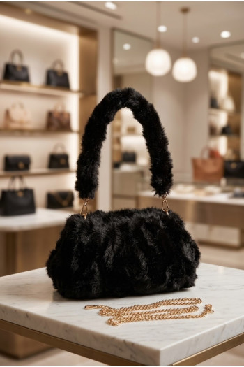 Bolso Pelo Black Soft | Accesorios Edén Moda - Imagen 1