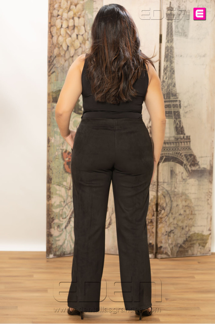 Pantalón Lauren Negro Con Alma | Edén Tallas Grandes - Imagen 3