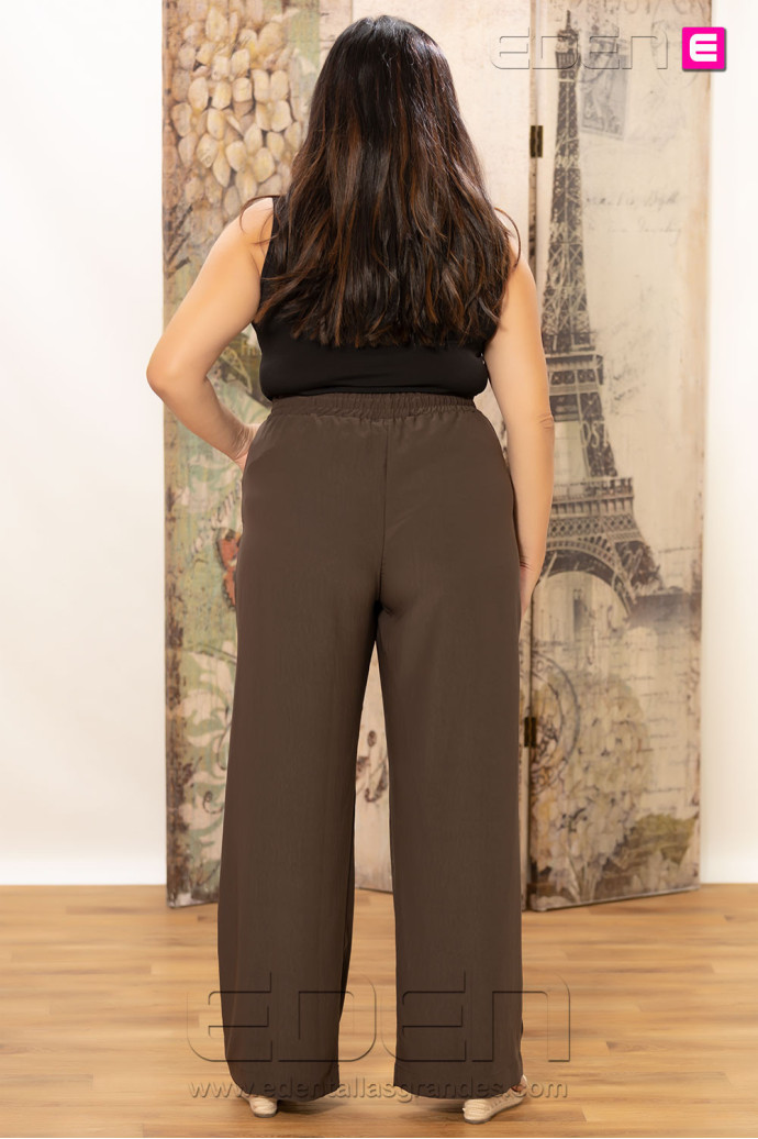 Pantalón Urban Flow Brownie Indra | Edén Tallas Grandes - Imagen 3