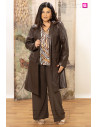 Pantalón Urban Flow Brownie Indra | Edén Tallas Grandes
