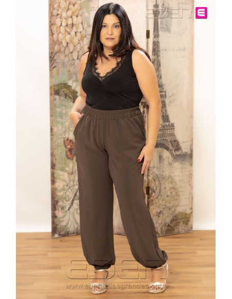 Pantalón Fluido Cargo Brownie Urban Flow | Edén Moda - Imagen 2