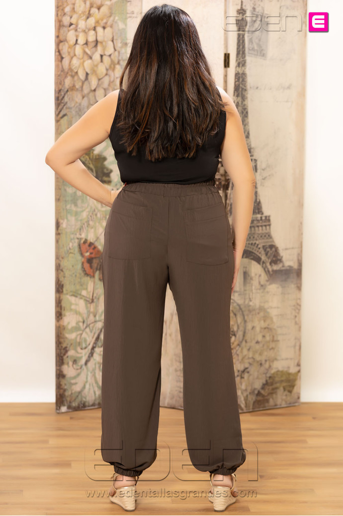 Pantalón Fluido Cargo Brownie Urban Flow | Edén Moda - Imagen 3