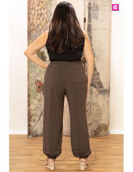 Pantalón Fluido Cargo Brownie Urban Flow | Edén Moda - Imagen 3