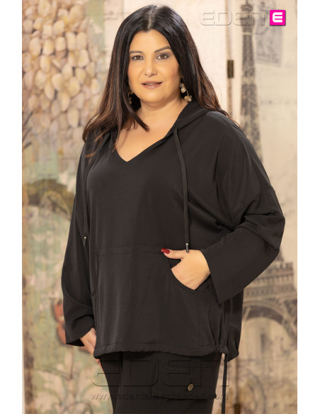 Camisola Urban Flow Azabache Indra | Edén Moda - Imagen 2