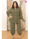 Pantalón Cargo Safari Urban Flow | Edén Tallas Grandes