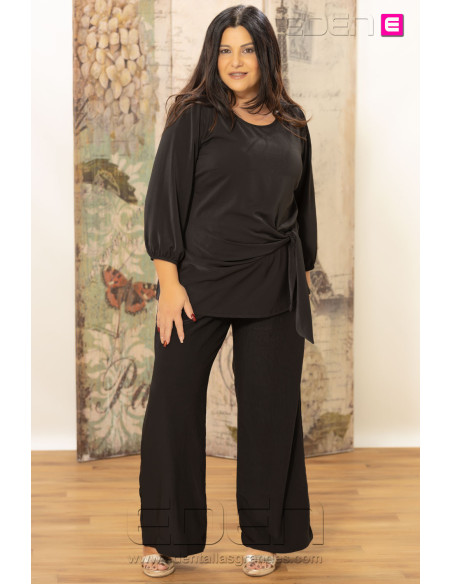 Pantalón Urban Flow Azabache Indra | Edén Tallas Grandes - Imagen 1