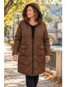 Chaquetón Essenza Mocha Long Velika | Edén Tallas Grandes