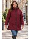 Chaquetón Manhattan Merlot Velika | Edén Tallas Grandes