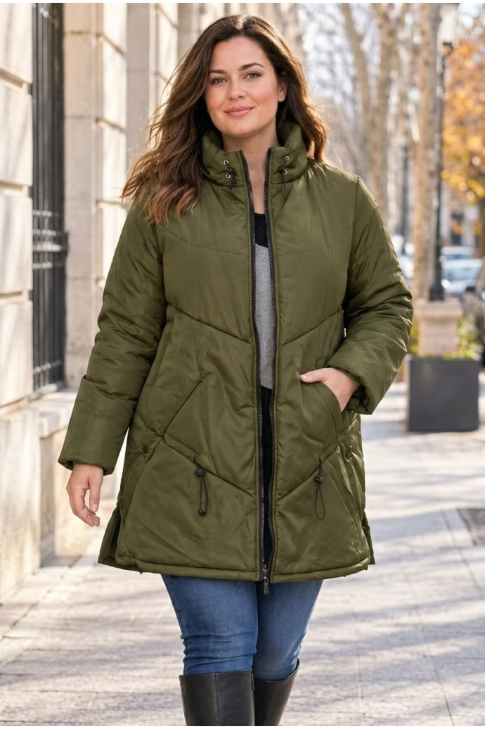 Chaquetón Manhattan Forest Velika | Edén Tallas Grandes - Imagen 1