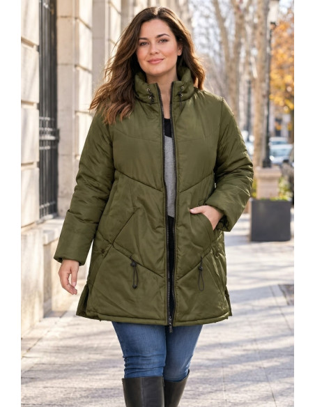 Chaquetón Manhattan Forest Velika | Edén Tallas Grandes - Imagen 1