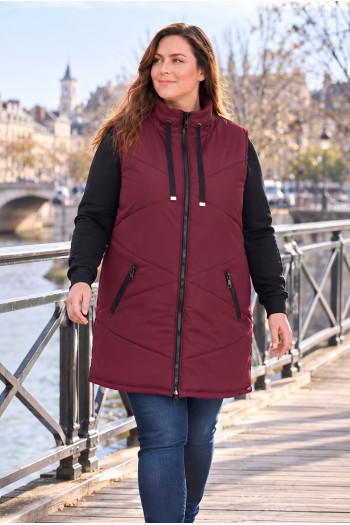 Chaleco Brooklyn Merlot Velika | Edén Tallas Grandes - Imagen 1