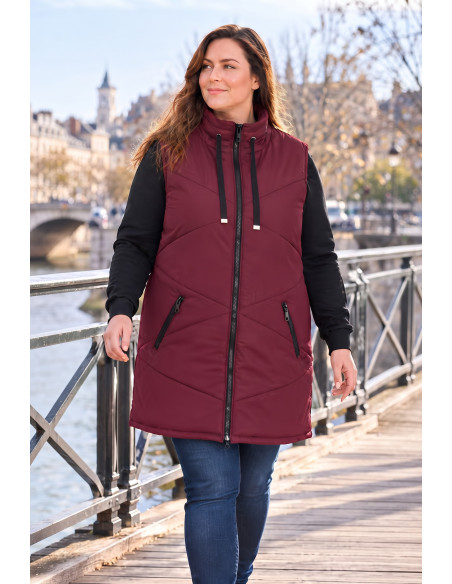 Chaleco Brooklyn Merlot Velika | Edén Tallas Grandes - Imagen 1