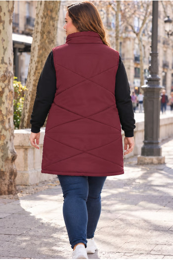 Chaleco Brooklyn Merlot Velika | Edén Tallas Grandes - Imagen 2