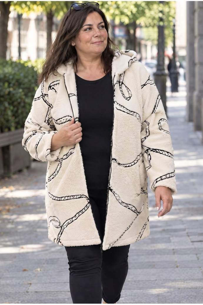 Chaquetón Milano Art Déco Velika | Edén Tallas Grandes - Imagen 1