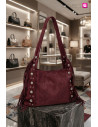 Bolso Ante Wild Fringe Merlot | Edén Tallas Grandes