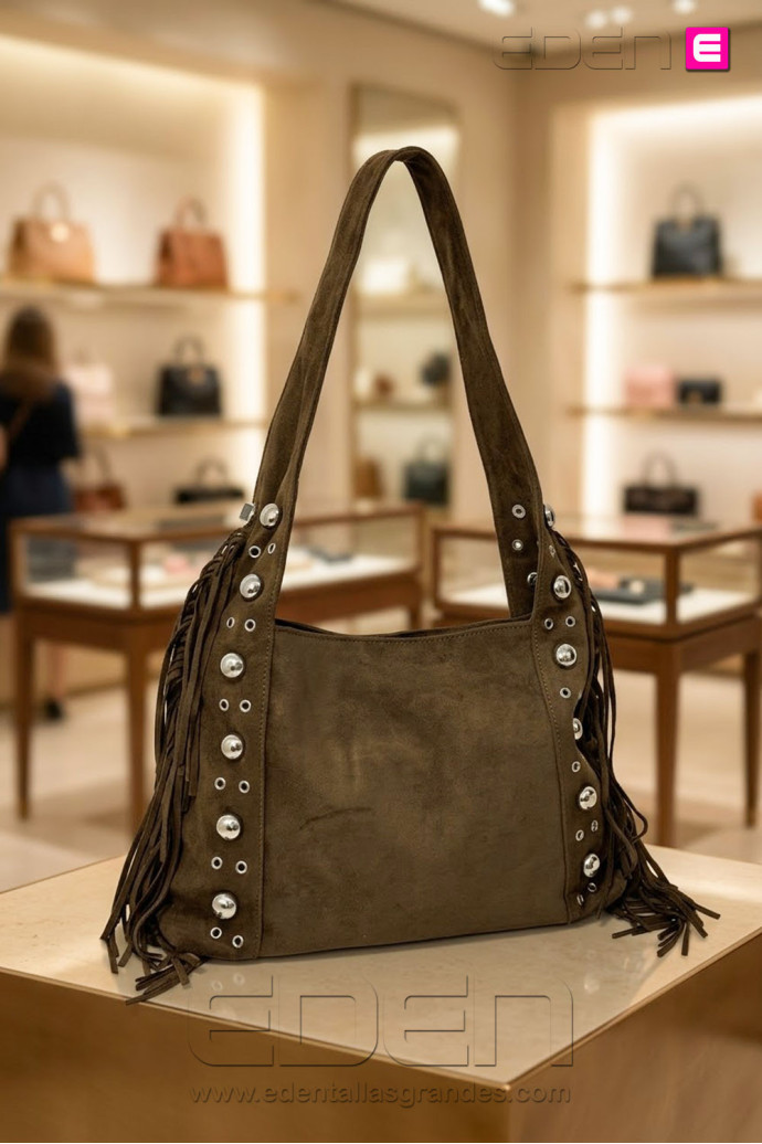Bolso Ante Wild Fringe Forest | Edén Tallas Grandes - Imagen 1