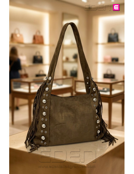 Bolso Ante Wild Fringe Forest | Edén Tallas Grandes - Imagen 1