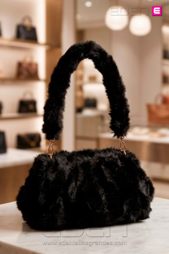 Bolso Pelo Black Soft | Accesorios Edén Moda - Imagen 1