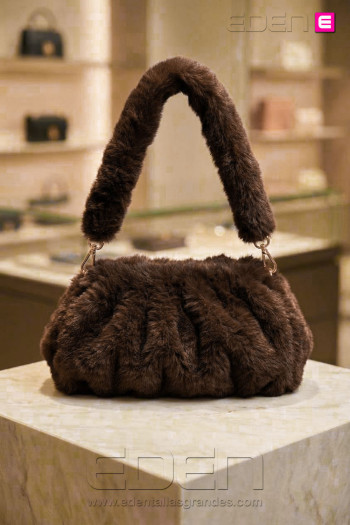 Bolso Pelo Coffe Soft | Accesorios Edén Moda - Imagen 1