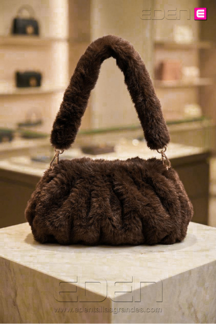 Bolso Pelo Coffe Soft | Accesorios Edén Moda - Imagen 1