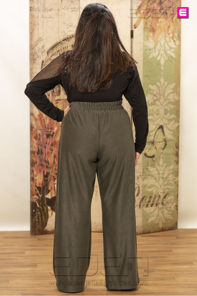 Pantalón Urban Suede Forest Indra | Edén Tallas Grandes - Imagen 3