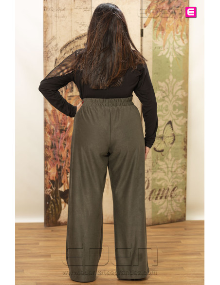 Pantalón Urban Suede Forest Indra | Edén Tallas Grandes - Imagen 3