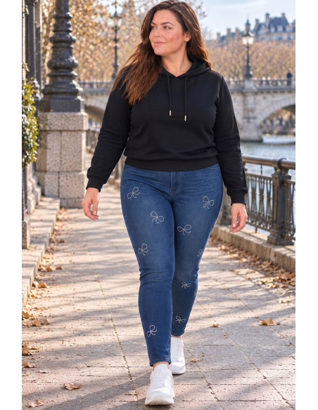 Leggins Tejano Lazos Strass Velika | Edén Tallas Grandes - Imagen 1