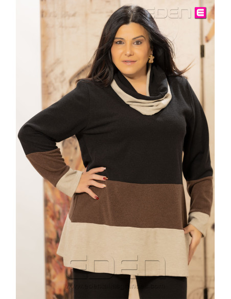 Jersey Tres Chocolates Indra | Edén Tallas Grandes - Imagen 1