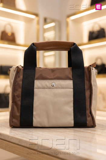 Bolso Nylon Serendipia Coffee | Edén Moda Tallas Grandes - Imagen 1