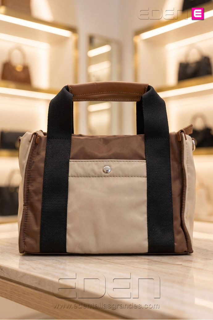 Bolso Nylon Serendipia Coffee | Edén Moda Tallas Grandes - Imagen 1