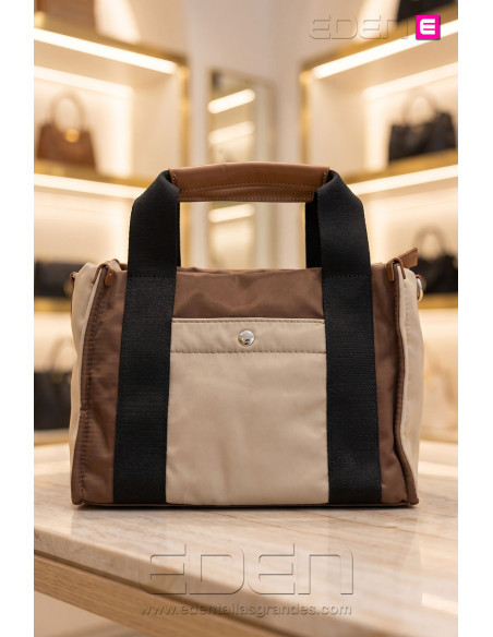 Bolso Nylon Serendipia Coffee | Edén Moda Tallas Grandes - Imagen 1