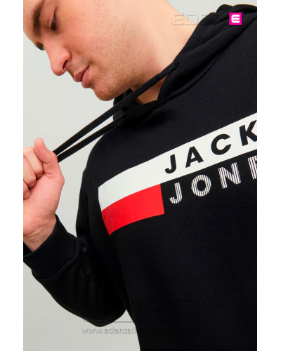 sudadera-corp-logo-jack--jones-black