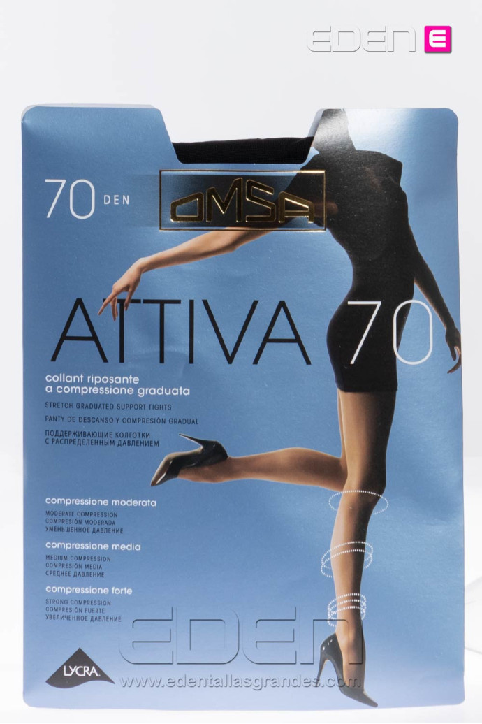 panty activa 70den omsa negro - Imagen 2