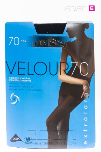 Panty velour 70den omsa negro - Imagen 2
